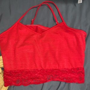 red tank top